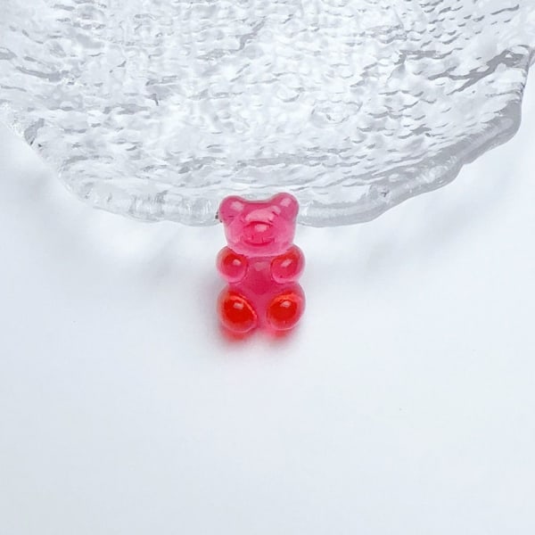 50st Bear Craft Smycken Tillbehör RÖD red