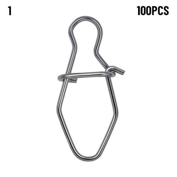 100 STK Fiske Hengende Snap Barrel Swivel 1 1 1