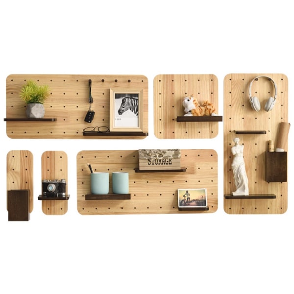 2stk Pegboard Pegboard af træ 2stk 2pcs