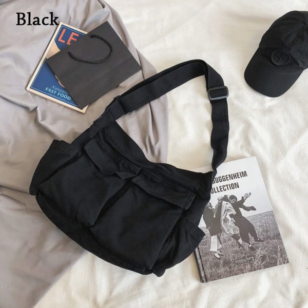 Skuldertasker Messenger Tasker SORT black