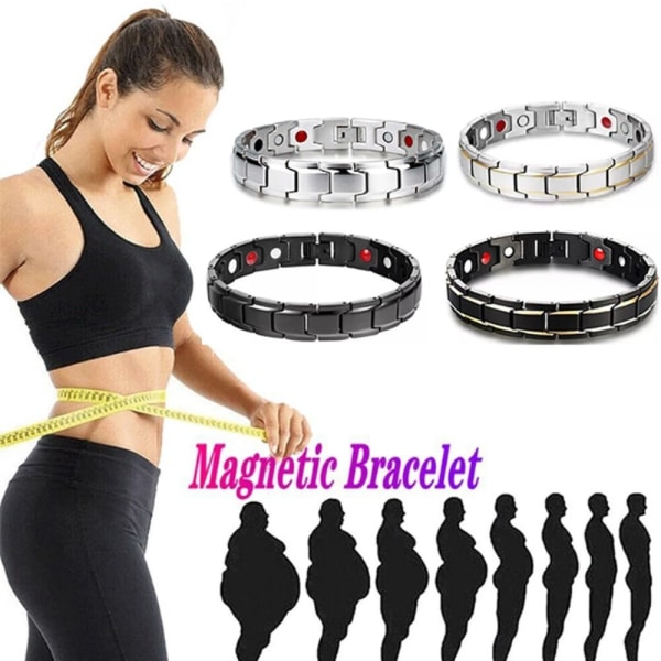 Magnetisk slankearmbånd Magnetisk helsevesenarmbånd SØLV silver gold