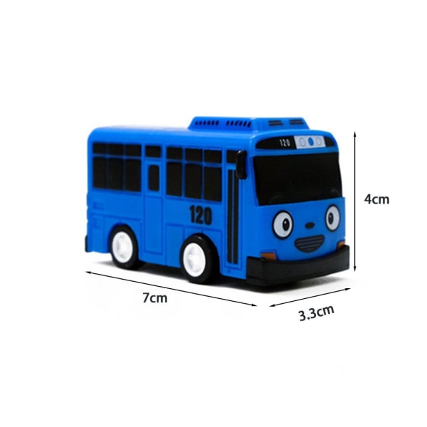 Mini Pull Back Buss TAYO Bussbil blue