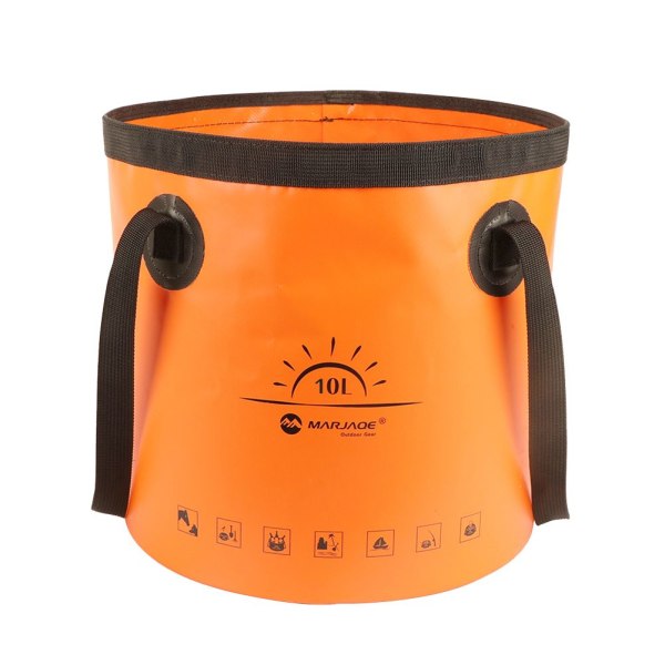 10L hopfällbar vattenbehållare för vattenhink orange