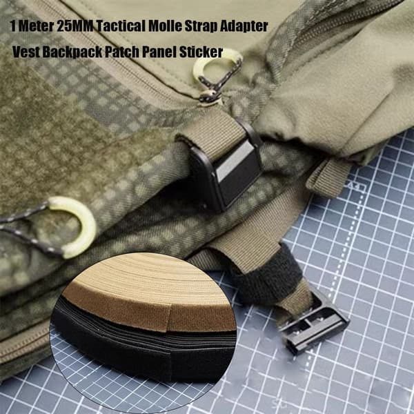 Tactical Molle Strip Adapter Vest SORT Black