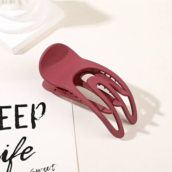 Platta Hårklämmor Hårklo VINRÖTT Wine Red