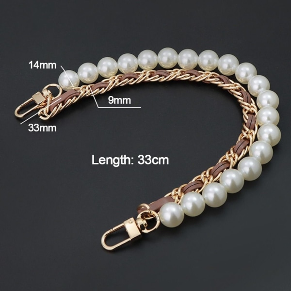 Pearl Strap Tasker Håndtaskehåndtag PINK Pink