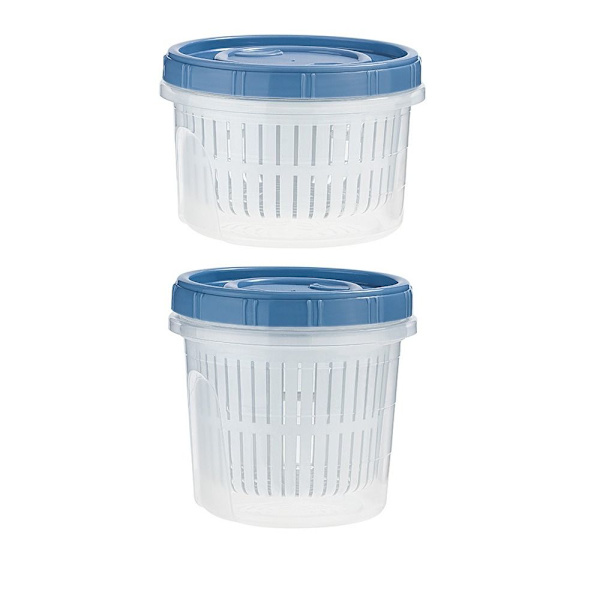 2Pack Fresh Preservation Box tyhjennyslaatikko Elintarvikkeiden suljettu säilytyslaatikko