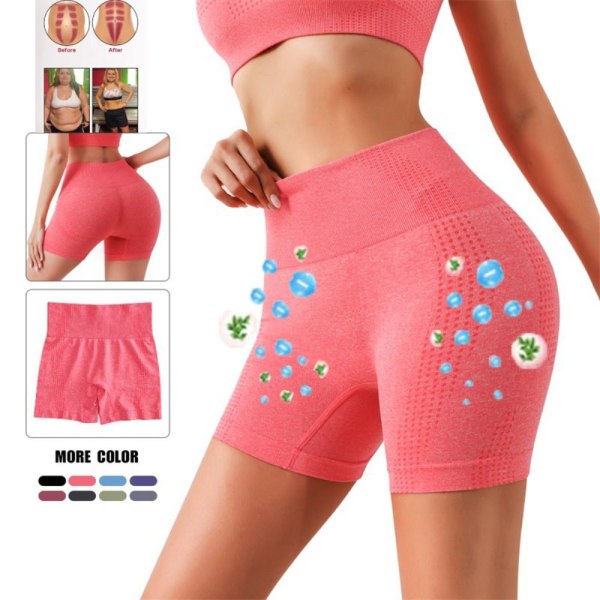 Ionia muotoilevat shortsit Tummy Control Butt Lifting Shortsit PINK Pink S/M:40-65kg