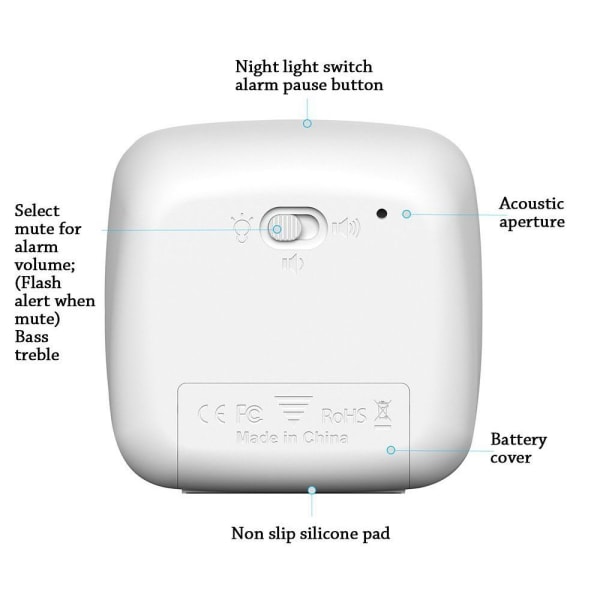 Visuell Timer Klassrumstimer Grå Grey