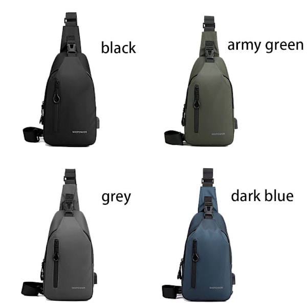 Miesten Casual Multifunction Rintalaukku Olkalaukut Crossbody Laukut ARMY army green