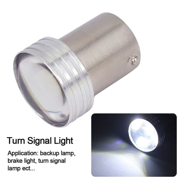 6 stk LED-pære blinklys HVIT White