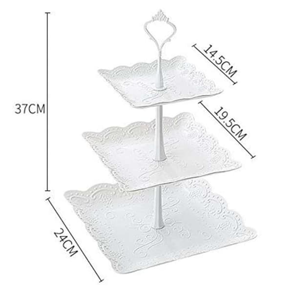 2 sæt Cupcake Tower Stand Dessert Stand Holder Serveringsdisplay