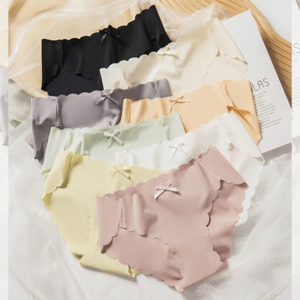 Ice Silk Underwear Seamless Trosor BEIGE beige