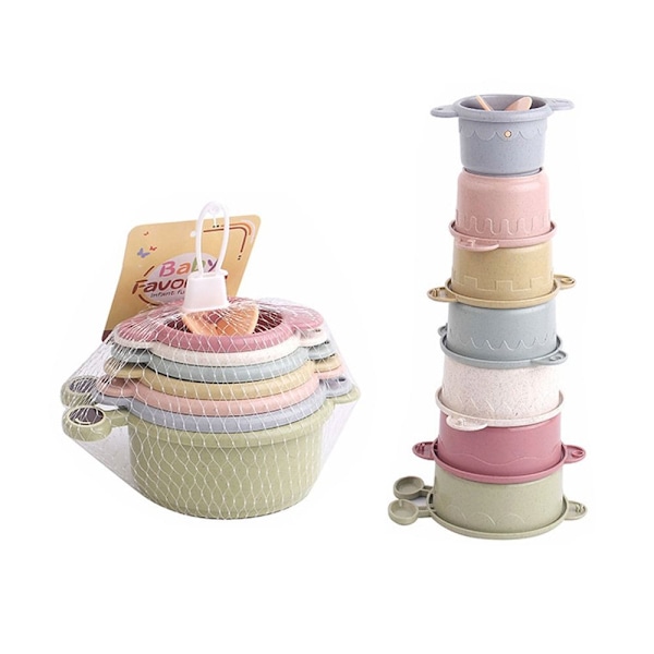 Baby stable kopper Stack Cup Legetøj STYLE-1 STYLE-1 Style-1