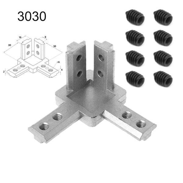 Beslag Connector End Corner 3030 3030 3030