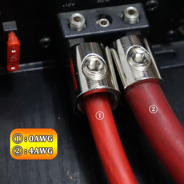 1 par Bilstereo Pure Copper Terminal Power Amplifier Input Silver