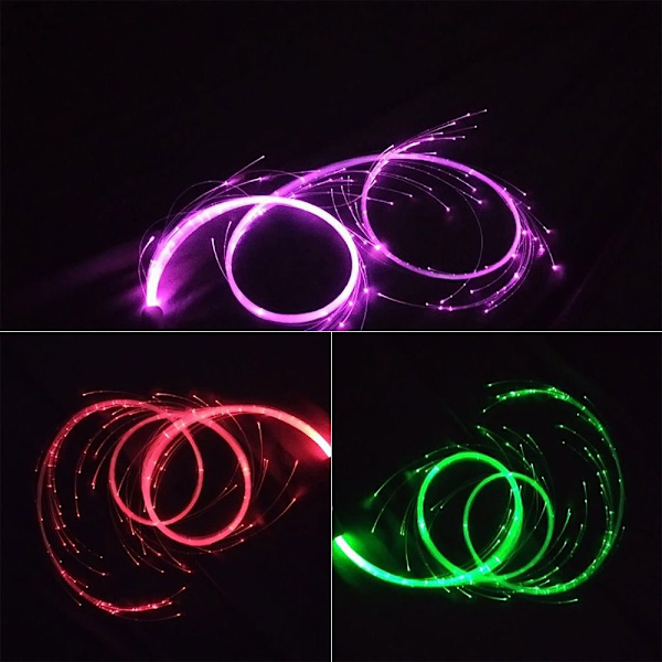 LED-kuituoptinen Whip Pixel Whip WHITE White