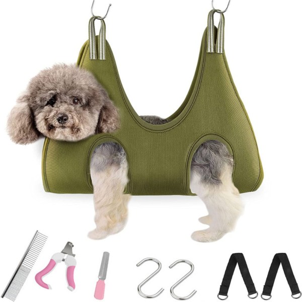 Pet Grooming Anti Scratch ARMY GREEN SET ARMY GREEN SET