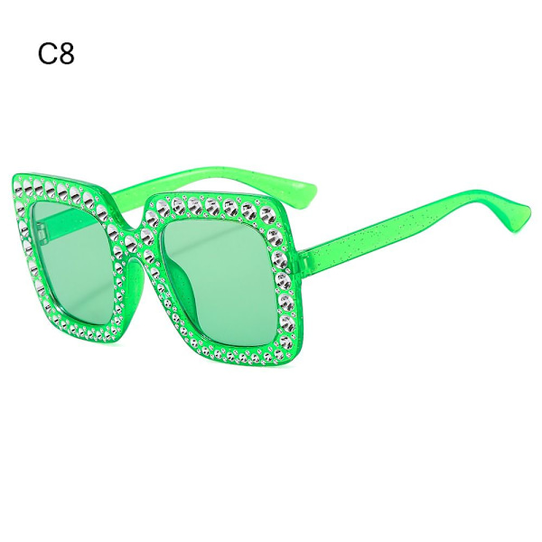 Crystal Ylisuuret aurinkolasit Diamond aurinkolasit C8 C8 C8