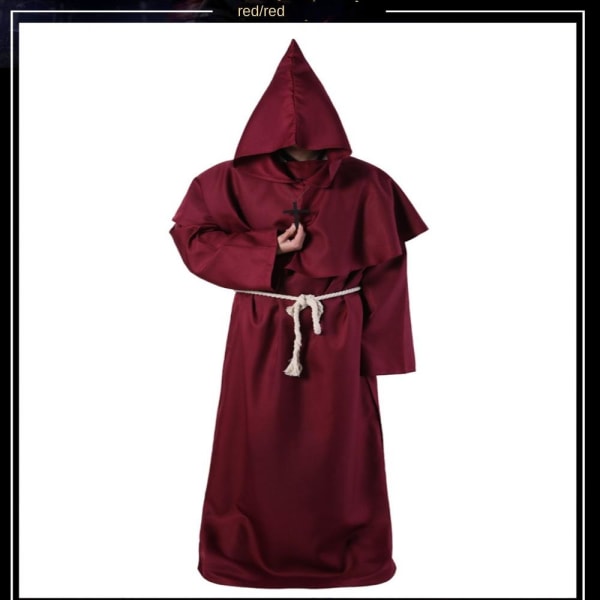 Monk Robes Halloween kostumer HVID L white L