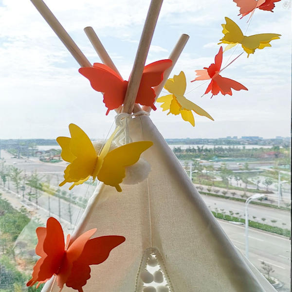 5kpl Butterfly Garland Riippuva lippu lippu ORANSSI Orange