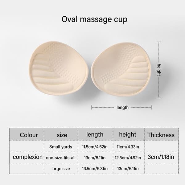 1pari Sponge-rintaliivit rintaliivit 3cm 3cm 3CM