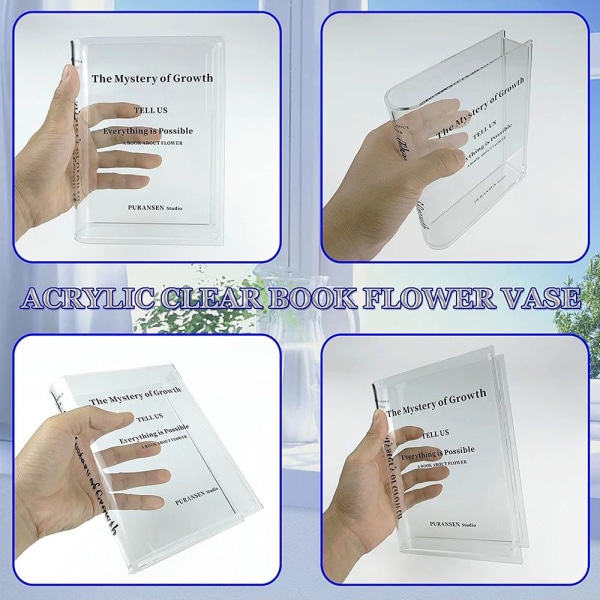 Ny Clear Book Vase Bogvaser BRUN BRUN