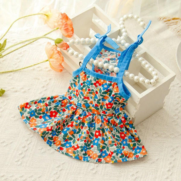 Pet Dress Suspender Nederdel BLUE S Blue S