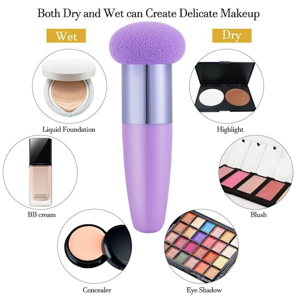 Makeup Brush Cosmetic Puff SORT black