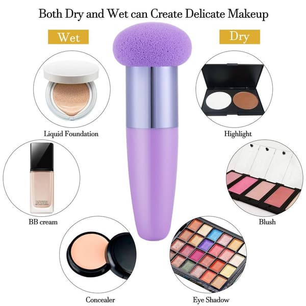 Makeup Brush Kosmetisk Puff LILLA purple