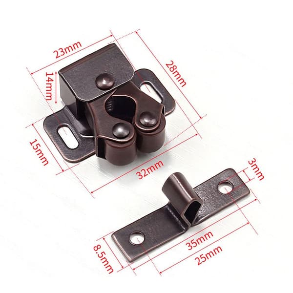 5 st Kabinettsspänne Dubbla Rullfästen A 5 st A 5 st A 5PCS