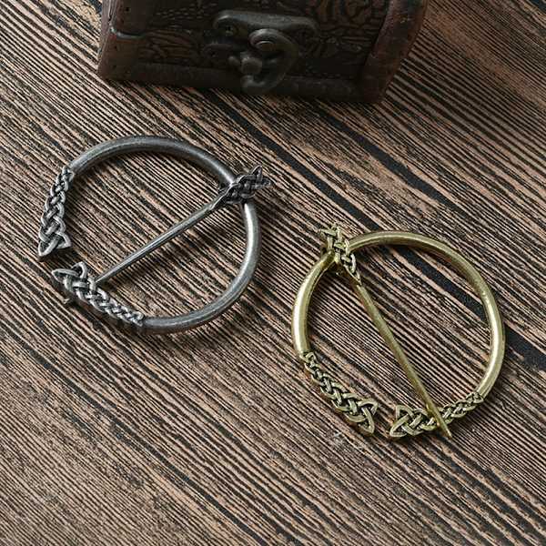 Viking Broche Tørklæde Broche GULD STYLE-1 STYLE-1 Gold Style-1-Style-1