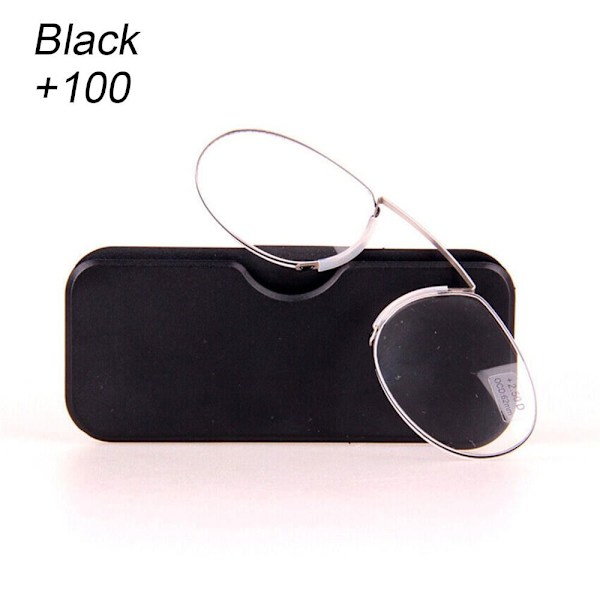 Læsebriller Næseholder SORT 100 100 black 100-100