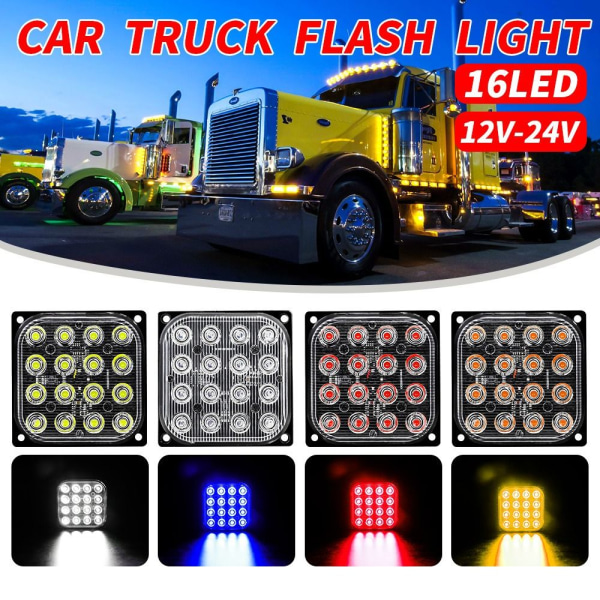 Varningsljus för lastbil LED Trailer Marker GUL yellow