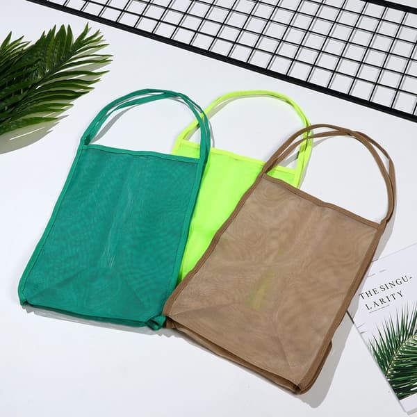 Shopping Handväskor Mesh Tote SVART black