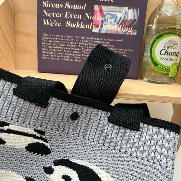 Knitting Bag Kangaskassi GREY grey
