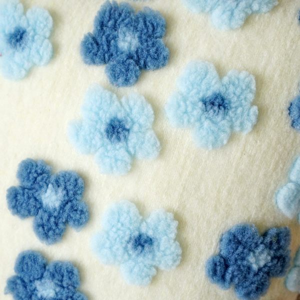 2 kpl kukkaistuttavat tyynynpäälliset Tyynyliina Cover Blue 2pcs-2pcs