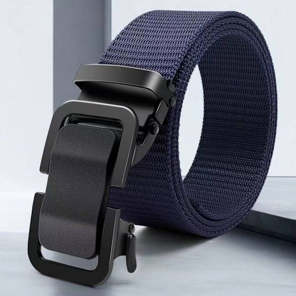 Nylon flätat bälte Automatiskt spänne midjeband ARMY GREEN Army green