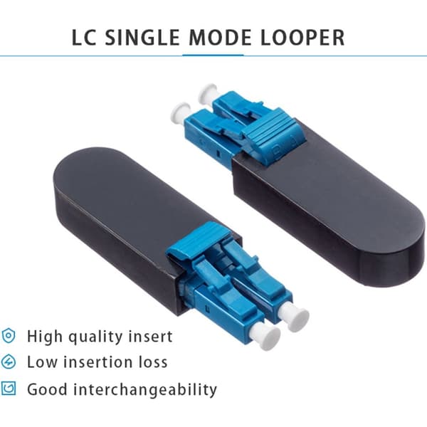2 stk Fiber Optic Loopback Tester Singlemode LC/UPC ​Fiber