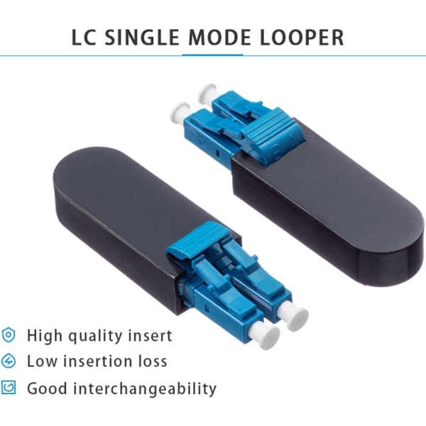 2st Fiberoptisk Loopback Tester Singlemode LC/UPC Fiber