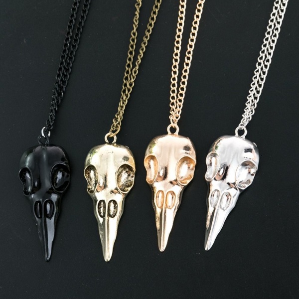 2 Stk Halskæde Kæder Skull Pendant SORT Black