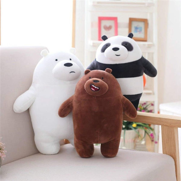 Gosedjur 40 cm Kawaii We Bare Bears Plyschleksak 01