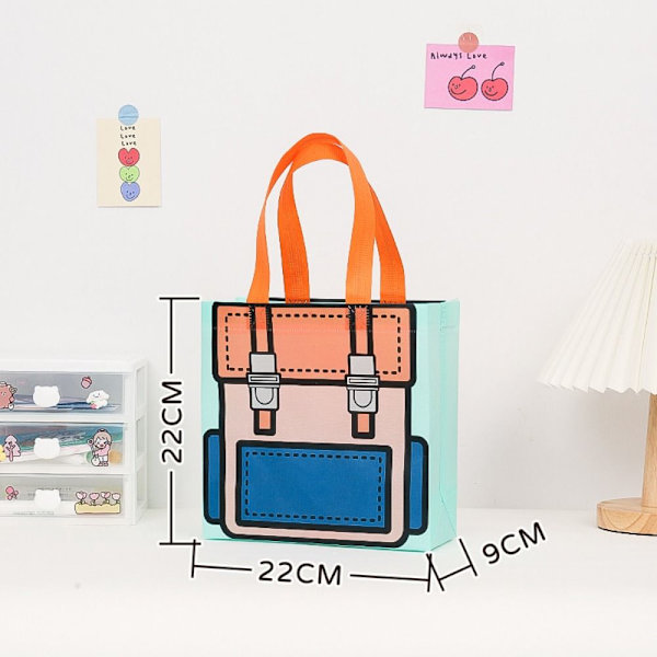 4 stk Gaveemballage Håndtaske Tote Bag STYLE 7 STYLE 7 Style 7