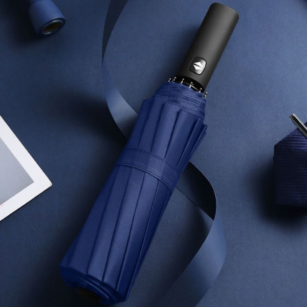 Automatiskt Paraply 12 Ribs Paraply BLÅT Blue