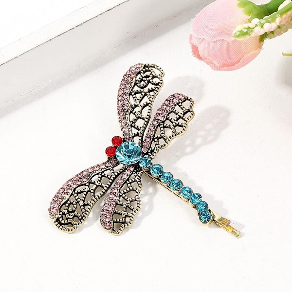 Dragonfly Hair Clip Crystal Hairpin Naisten päähineet