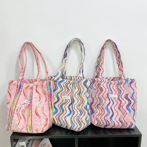 Handväska Regnbågsfärg MULTICOLOR L multicolor L