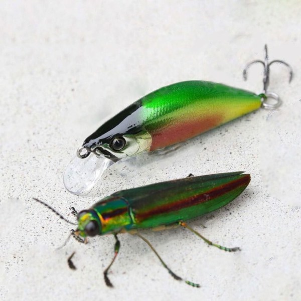 2kpl Mini Fishing Bait VIB uppoava viehe A A A