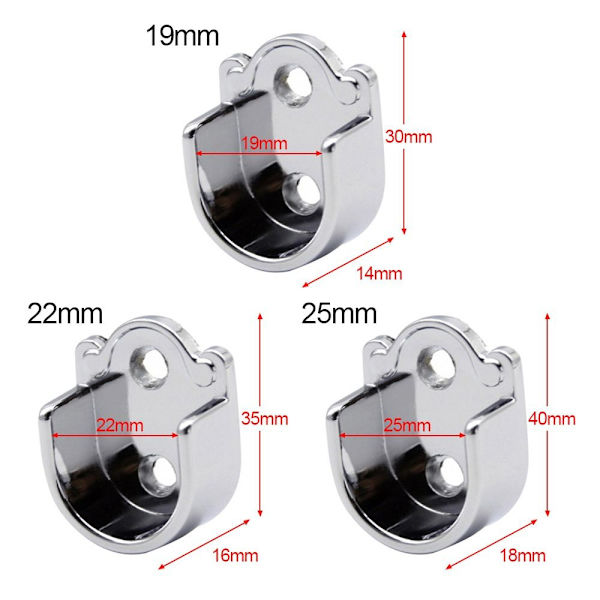 4 kpl verhotangon kannatinkiskon pidike 19 mm 19mm