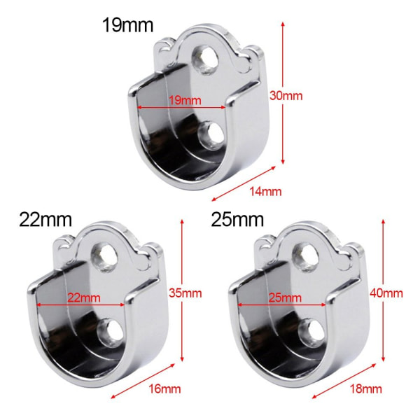 4 kpl verhotangon kannatinkiskon pidike 22 mm 22mm