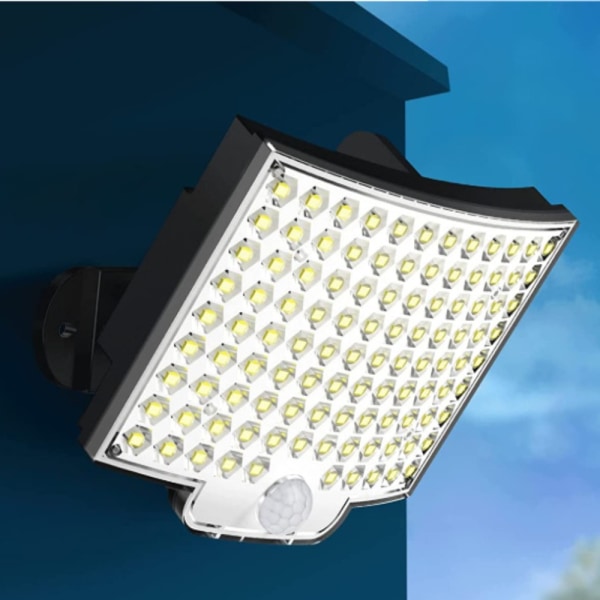 Solcelledrevet væglampe 60W LED sensor bevægelseslys